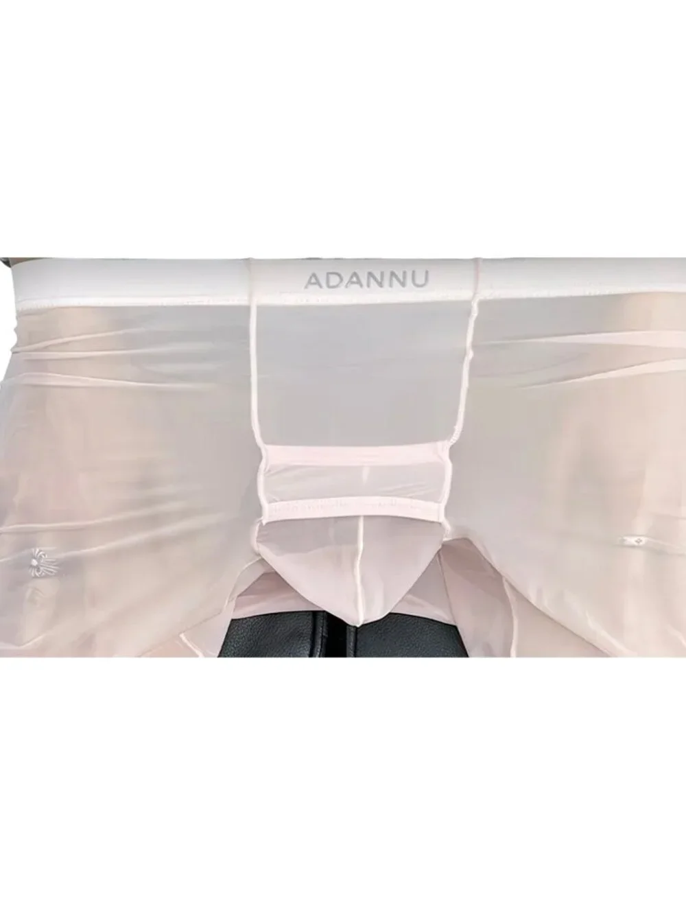 Adannu Mens Sheer Pink Tights*Open Pouch & Stretchy Waistband*Gay*Cosplay*XL*NIP